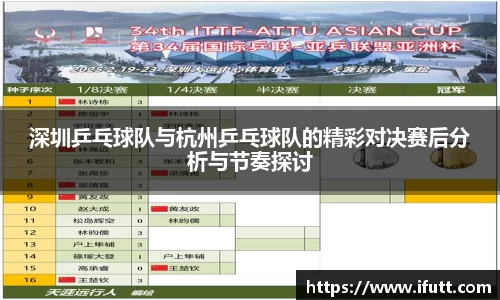 深圳乒乓球队与杭州乒乓球队的精彩对决赛后分析与节奏探讨