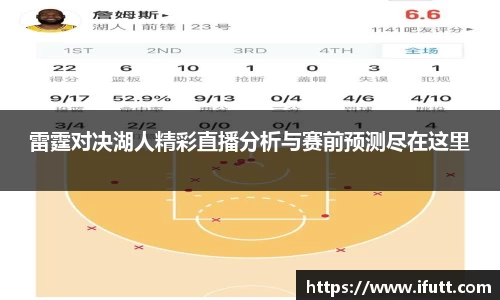 雷霆对决湖人精彩直播分析与赛前预测尽在这里